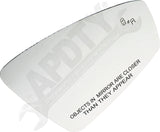 APDTY 173087 Passenger, Plastic Backed, Non-Heated , Blind Spot Indicator