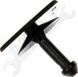 APDTY 173166 Cowl Panel Vent Double-Head Retainer - Top Head 16mm x 18mm