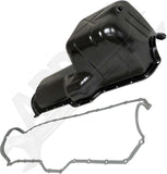 APDTY 173185 Engine Oil Pan & Gasket Kit; 4.0L L6 Jeep Models; Replace 53010340K
