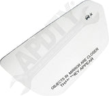 APDTY 173207 Passenger, Plastic Backed, Non-Heated , Blind Spot Indicator