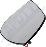 APDTY 173215 Driver, Plastic Backed, Non-Heated , Blind Spot Indicator