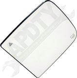 APDTY 173225 Driver, Plastic Backed, Heated, Blind Spot Indicator