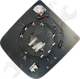 APDTY 173225 Driver, Plastic Backed, Heated, Blind Spot Indicator