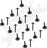 APDTY 173264 Splash Shield Retainer Hardware - Self-Tapping Hex Head - M4.8 X 33