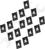 APDTY 173266 Splash Shield - U-Nut (3MM Panel Range, 15MM Center To Edge)