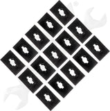 APDTY 173266 Splash Shield - U-Nut (3MM Panel Range, 15MM Center To Edge)