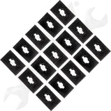 APDTY 173266 Splash Shield - U-Nut (3MM Panel Range, 15MM Center To Edge)