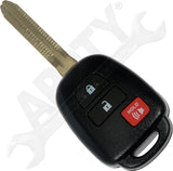 APDTY 173319 Keyless Entry Remote 3 Button - Blade Stamp H