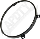 APDTY 173359 Headlight Bulb Retainer; Black; Left Or Right; Replaces 68003772BLK