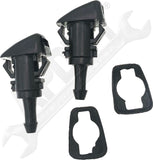APDTY 173454 Windshield Washer Nozzle Kit; Set Of 2; Front; Replaces 4805742K