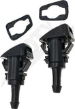 APDTY 173454 Windshield Washer Nozzle Kit; Set Of 2; Front; Replaces 4805742K