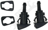 APDTY 173454 Windshield Washer Nozzle Kit; Set Of 2; Front; Replaces 4805742K