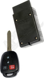 APDTY 173607 Keyless Entry Remote 4 Button - Blade Stamp H