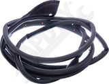 APDTY 173862 Door Mounted Rubber Weatherstrip Seal; Front Left (Driver-Side)