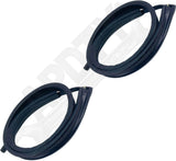 APDTY 173906 Roof Drip Rail Rubber Weatherstrip Seal Set, Extended Cab Models