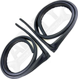 APDTY 173907 Center Pillar Upper Door Rubber Weatherstrip Drip Seal Left & Right