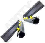 APDTY 173907 Center Pillar Upper Door Rubber Weatherstrip Drip Seal Left & Right