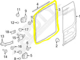 APDTY 174011 Rear Cargo Door Body-Mounted Surround Rubber Weatherstrip Seal