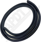 APDTY 174015 Door Surround Rubber Weatherstrip Seal; Body-Mounted; Front Left