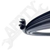 APDTY 174015 Door Surround Rubber Weatherstrip Seal; Body-Mounted; Front Left
