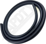 APDTY 174017 Door Surround Rubber Weatherstrip Seal; Body-Mounted; Rear Left