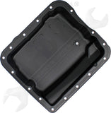 APDTY 174487 Transmission Oil Pan w/ Drain Plug; 4WD Models w/ 4L60E Auto Trans