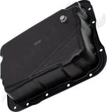 APDTY 174487 Transmission Oil Pan w/ Drain Plug; 4WD Models w/ 4L60E Auto Trans