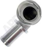APDTY 174800 Metal Heater Hose Connector 5/8 X 5/8, 90 Degree