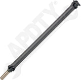 APDTY 174966 Rear 1-Piece Steel Driveshaft Assembly