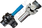 APDTY 174968 Rear 2-Piece Steel Driveshaft Assembly