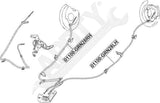 APDTY 174991 Parking Brake Cable Assembly; Rear Left (Driver-Side)