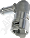 APDTY 175118 Metal Heater Hose Connector 3/4 X 5/8, 90 Degree