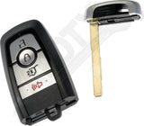 APDTY 175202 Keyless Entry Remote 4 Button