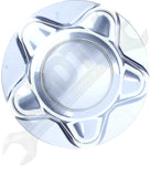 APDTY 175248 Center Wheel Cap Kit Chrome