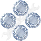 APDTY 175251 Center Wheel Cap Kit Chrome