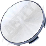 APDTY 175252 Center Wheel Cap Kit Brushed Aluminum