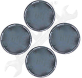 APDTY 175252 Center Wheel Cap Kit Brushed Aluminum