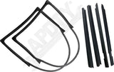 APDTY 175390 Weatherstrip Kit: Door Seals & Belt Weatherstrips Rear Left & Right