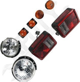 APDTY 175424 Headlight, Side, Parking, and Tail Lights Kit; Replaces LK9