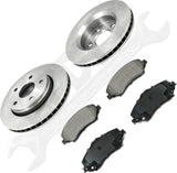 APDTY 175426 Front Big Brake & Brake Master Cylinder Kit; Replaces RT31050