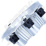 APDTY 175446 Center Wheel Cap Set Chrome