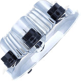 APDTY 175446 Center Wheel Cap Set Chrome