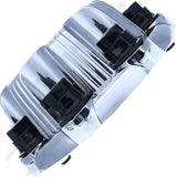 APDTY 175447 Center Wheel Cap Kit Chrome
