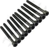 APDTY 175730 Cylinder Head Bolt, Set of 10