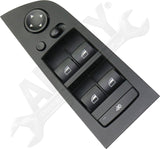 APDTY 175830 Window Switch, Front Driver Side, Black, with Power Folding Mirrors
