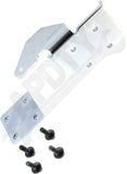 APDTY 175922 Upper Door Hinge, Front Driver Side, Chrome