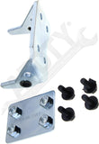 APDTY 175923 Upper Door Hinge, Front Passenger Side, Chrome