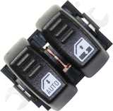 APDTY 175942 Window Switch, Front Driver Side, Black, 2-Button