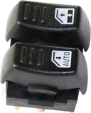 APDTY 175942 Window Switch, Front Driver Side, Black, 2-Button