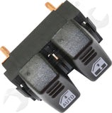 APDTY 175942 Window Switch, Front Driver Side, Black, 2-Button
